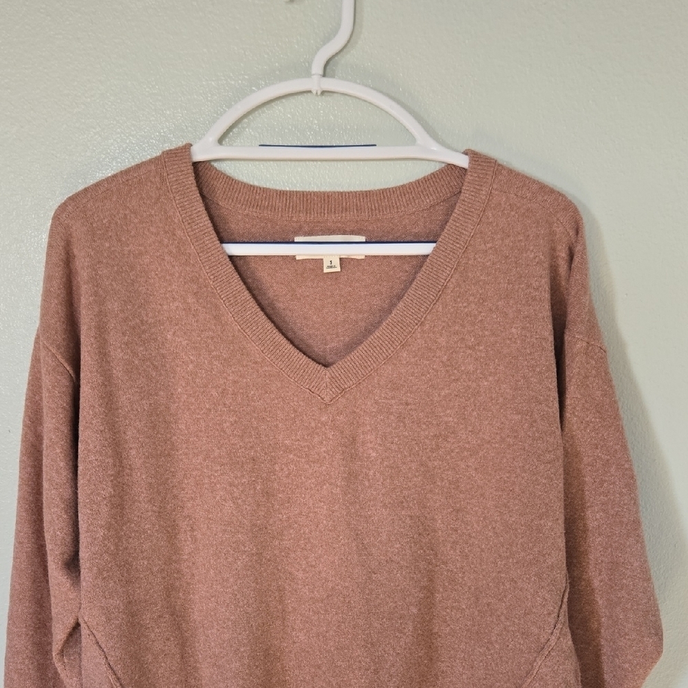 Lucky Brand | Dusty Pink V Neck Sweater Size Small